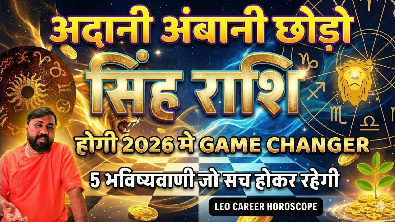 Leo 2026 Career Horoscope |  - सिंह राशि 2026 की 5 भविष्यवाणी । करियर और व्यवसाय राशिफल 2026