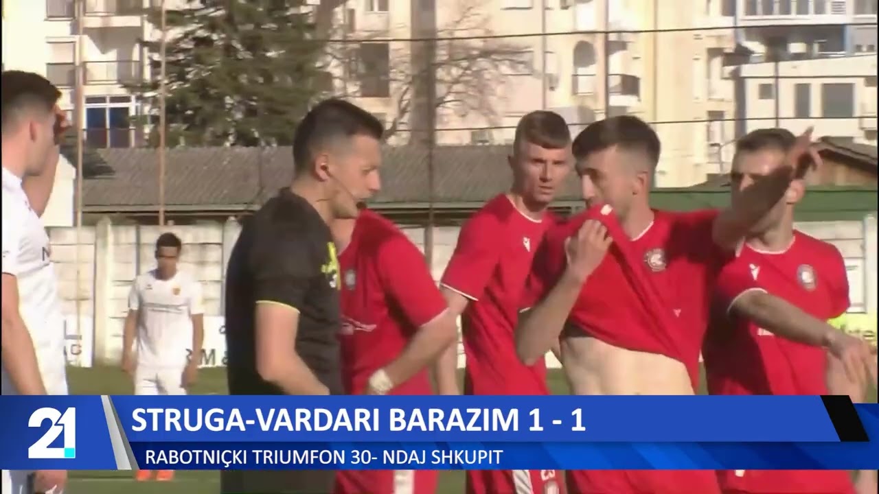 Struga-Vardari barazim 1-1! Rabotniçki triumfon 3-0 ndaj Shkupit