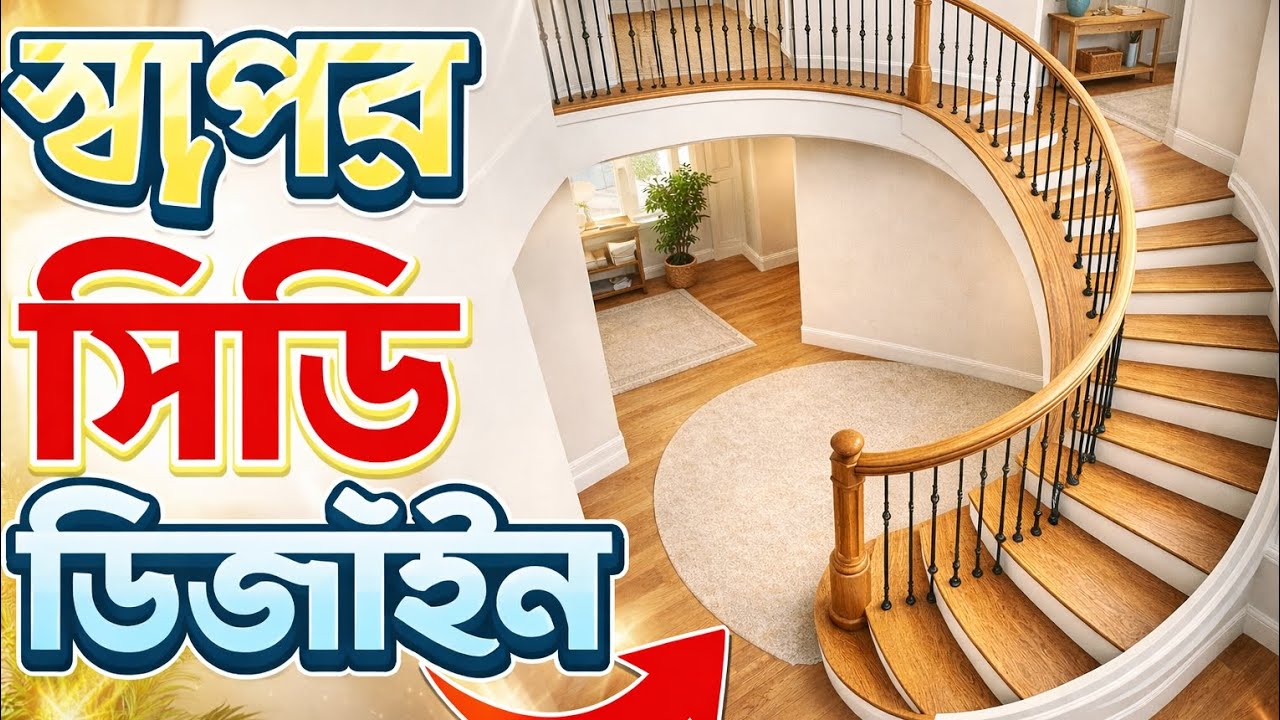 আধুনিক সিঁড়ি ডিজাইন ডুপ্লেক্স বাড়ি র যেকোনো ডিজাইনের কাজ করা হয় 