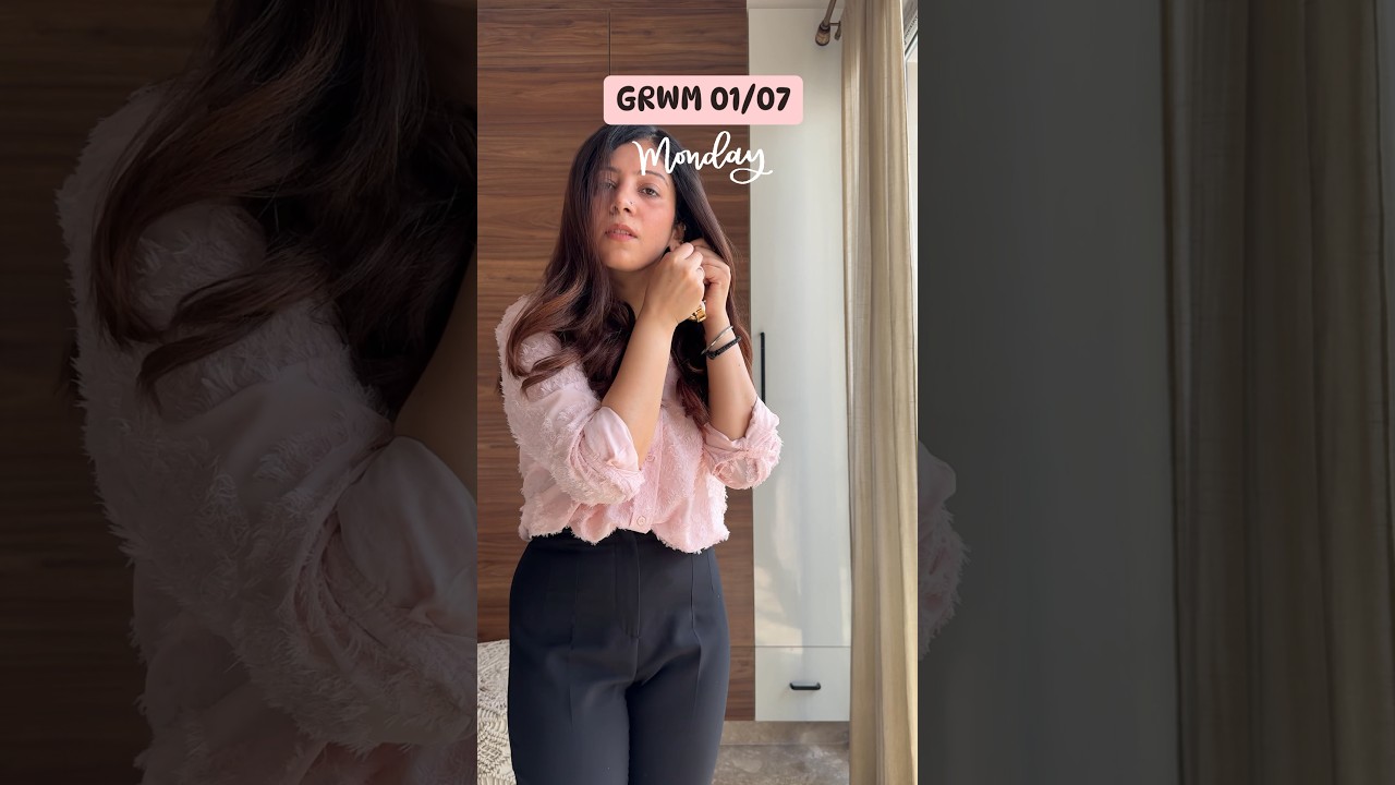 7 days 7 outfits - day 1 | office outfit ideas | grwm for office  