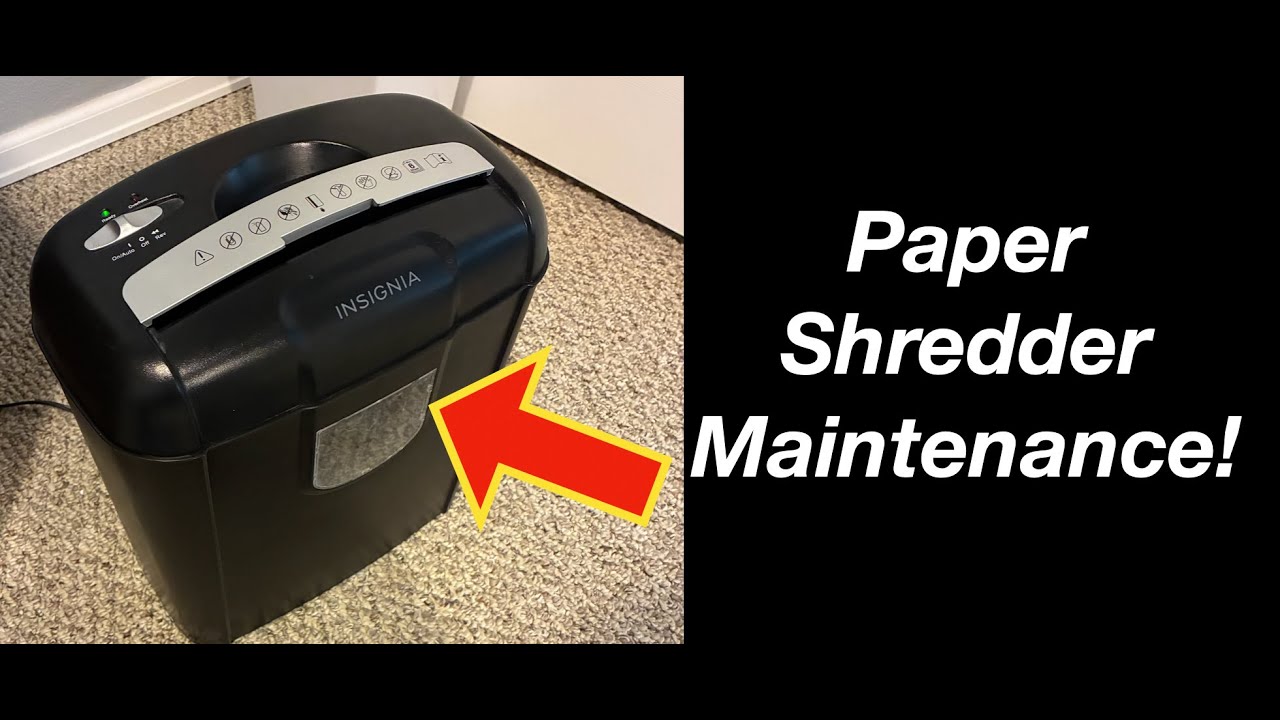 Paper Shredder Maintenance!