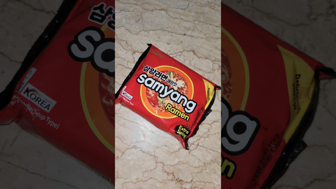Samyang Spicy Original Ramen Noodles 🔥 #shorts #ytshorts