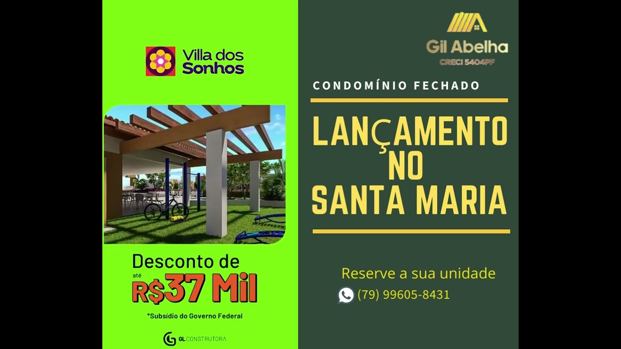 Vila dos Sonhos   - Lan&ccedil;amento de Casas no Santa Maria