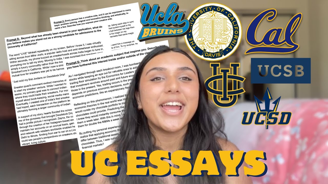 Reading the UC Essays that got this applicant into ALL OF THE UC's | WHY they worked + Tips