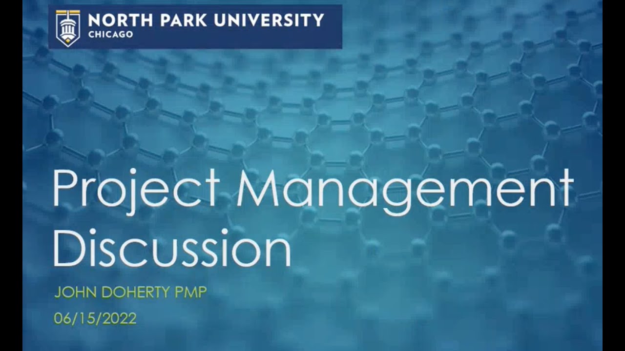 John Doherty PMP Presentation on Project Management