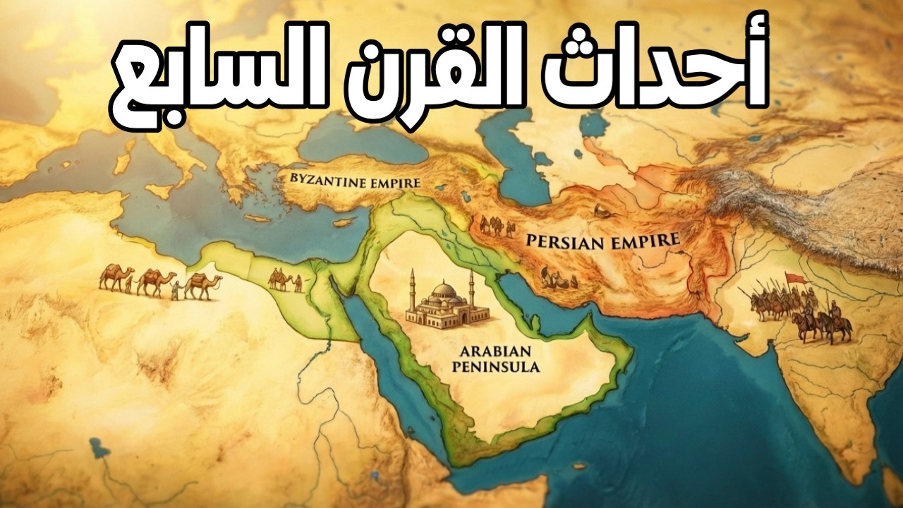 القرن السابع: ظهور الإسلام وسقوط فارس وتراجع بيزنطة | أحداث القرون