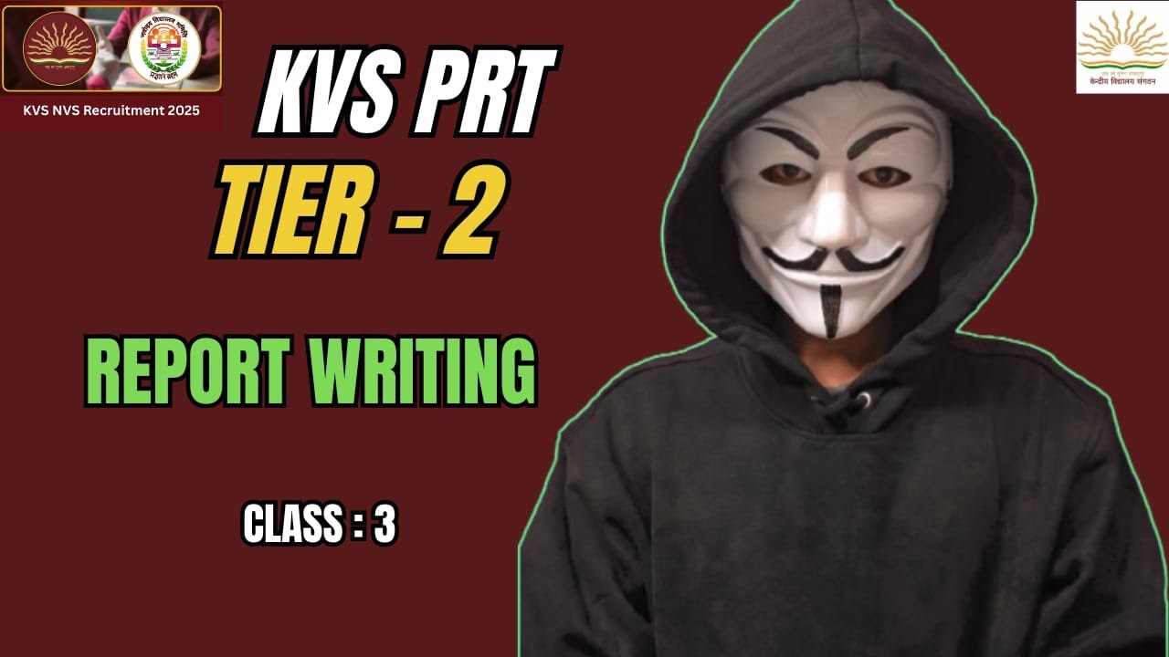 KVS Tier 2 Descriptive Paper | Report Writing CBSE style Complete Class 3 | आसान तरीके से सी