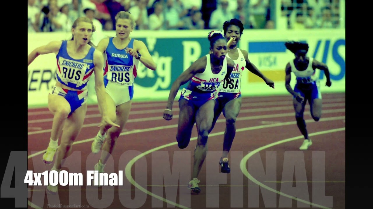Womens 4x100m final - 1993 World Championships Stuttgart - Australian media coverage