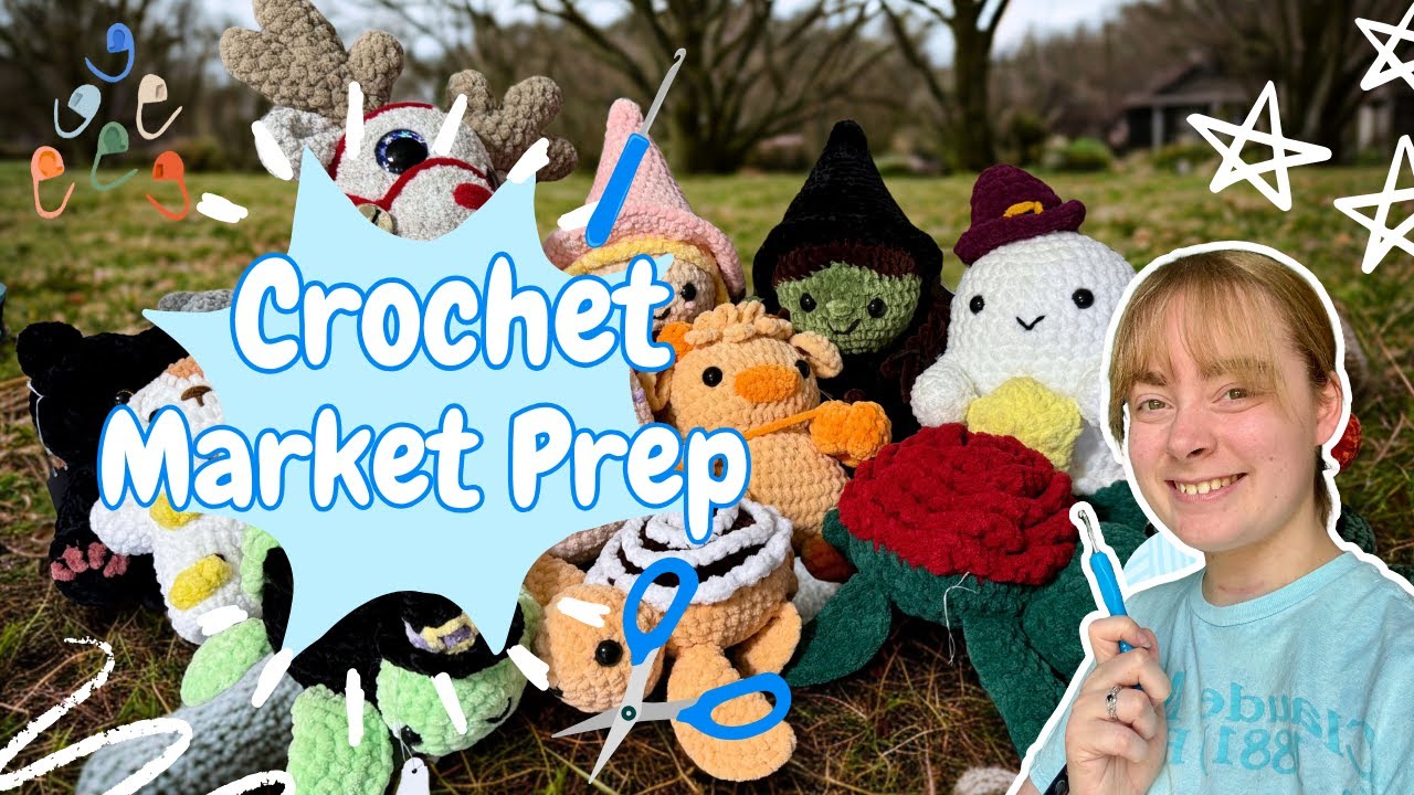 Market Prep + Inventory Crochet Vlog