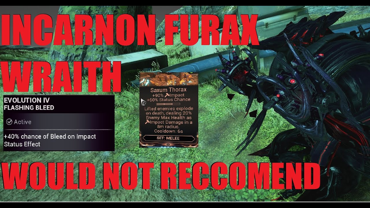 [WARFRAME] Incarnon FURAX WRAITH Is It Worth? Build/Review | The Duviri Paradox