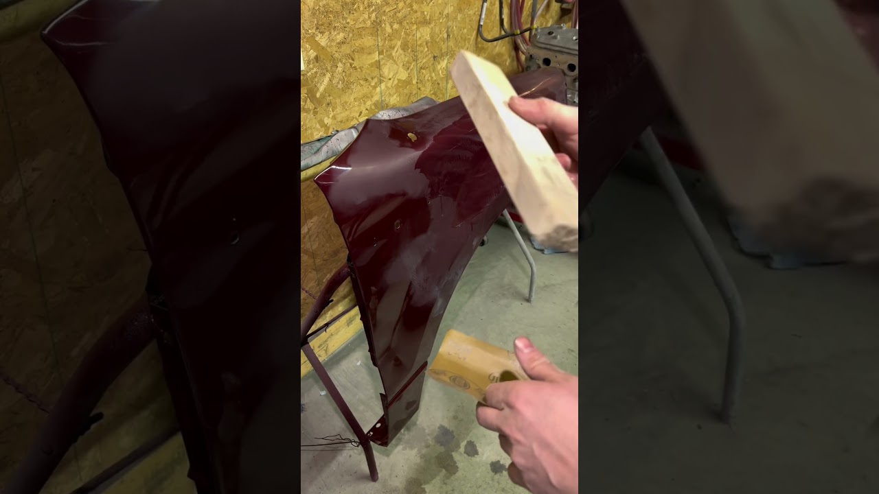 Wet sanding for show car finish #autobody #autobodyrepair #autobodypaint #showcar #autobodywork