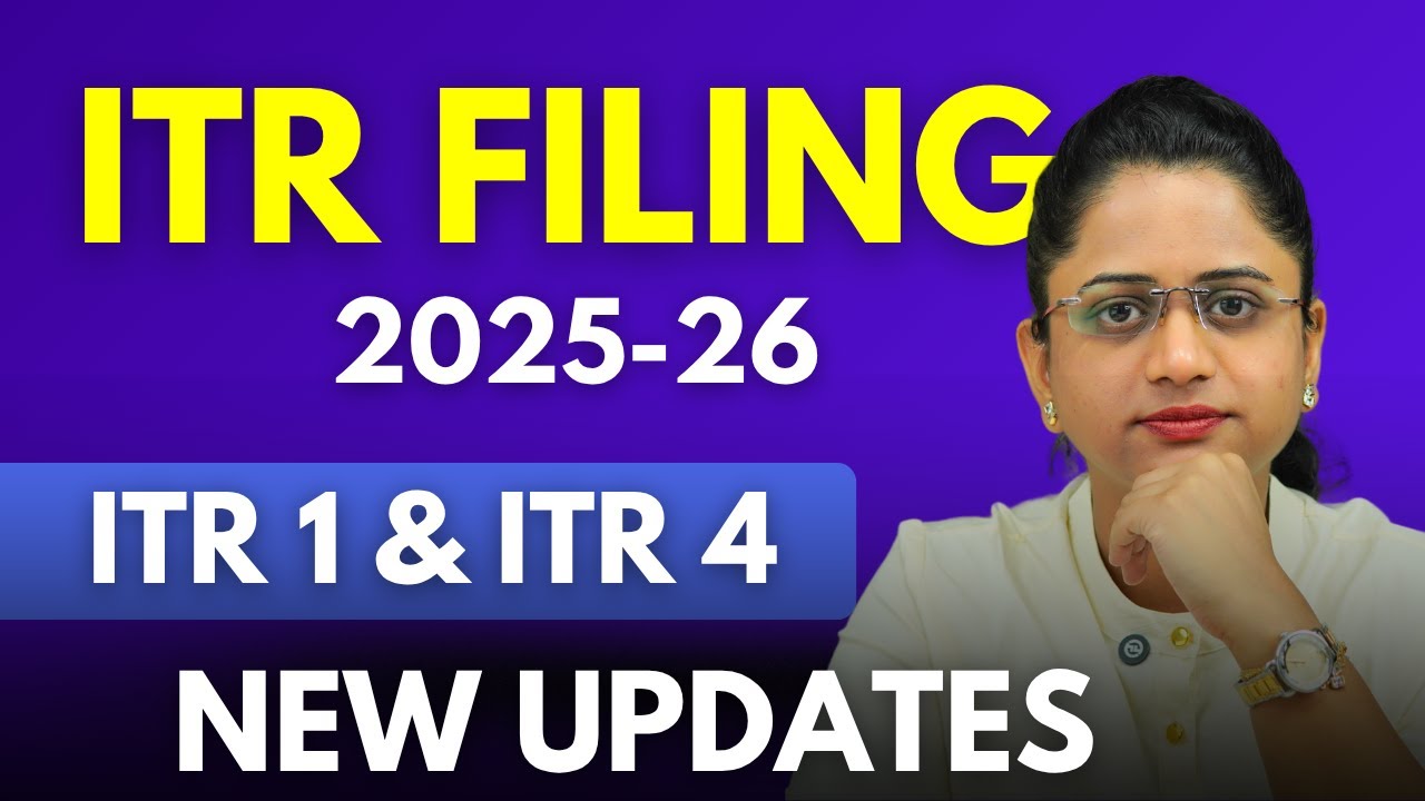 ITR Filing Online 2025-26 New Update - ITR 1 and ITR 4 2025-26 Changes in Hindi