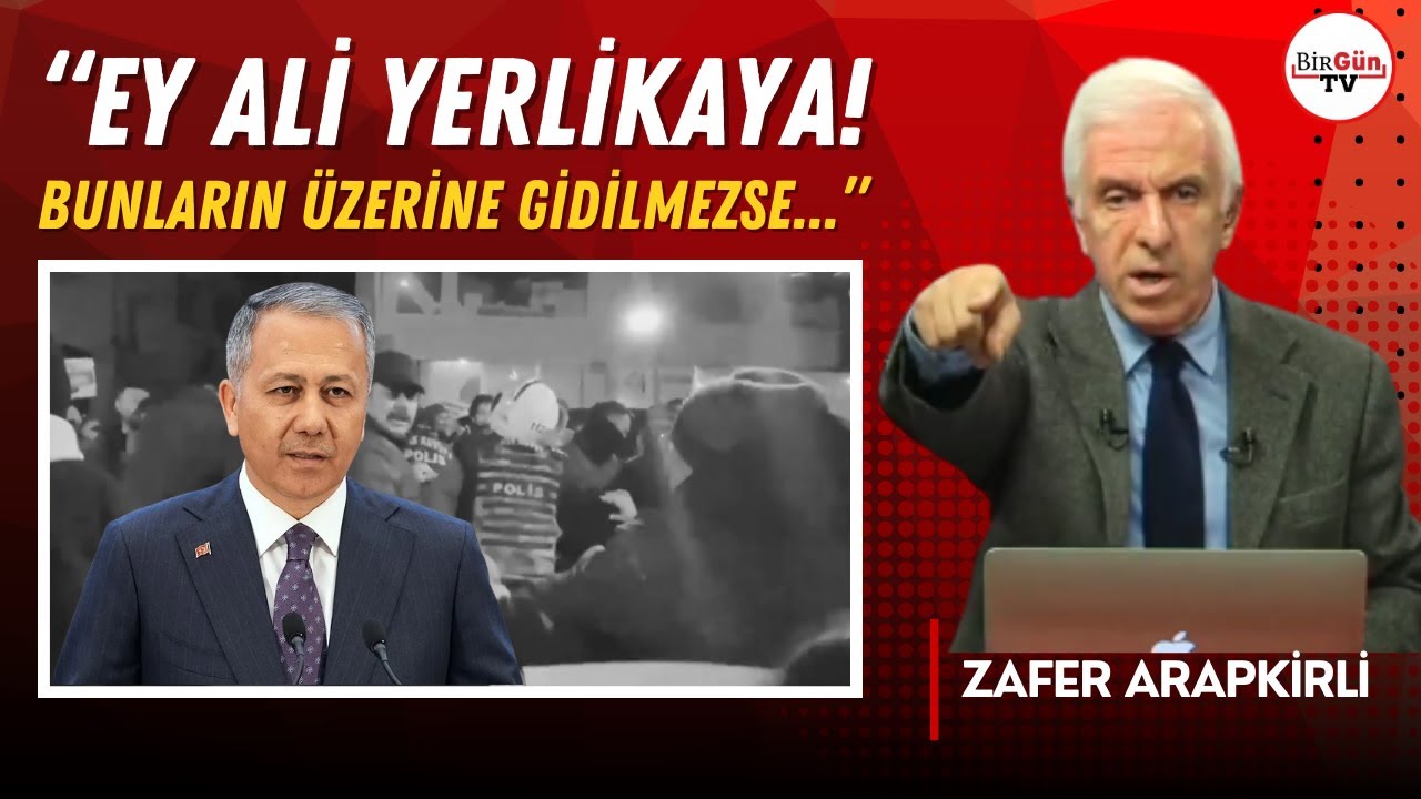Polis 6 Şubat anmasında bir kadına tokat attı I Zafer Arapkirli'den Ali Yerlikaya'ya sert tepki...