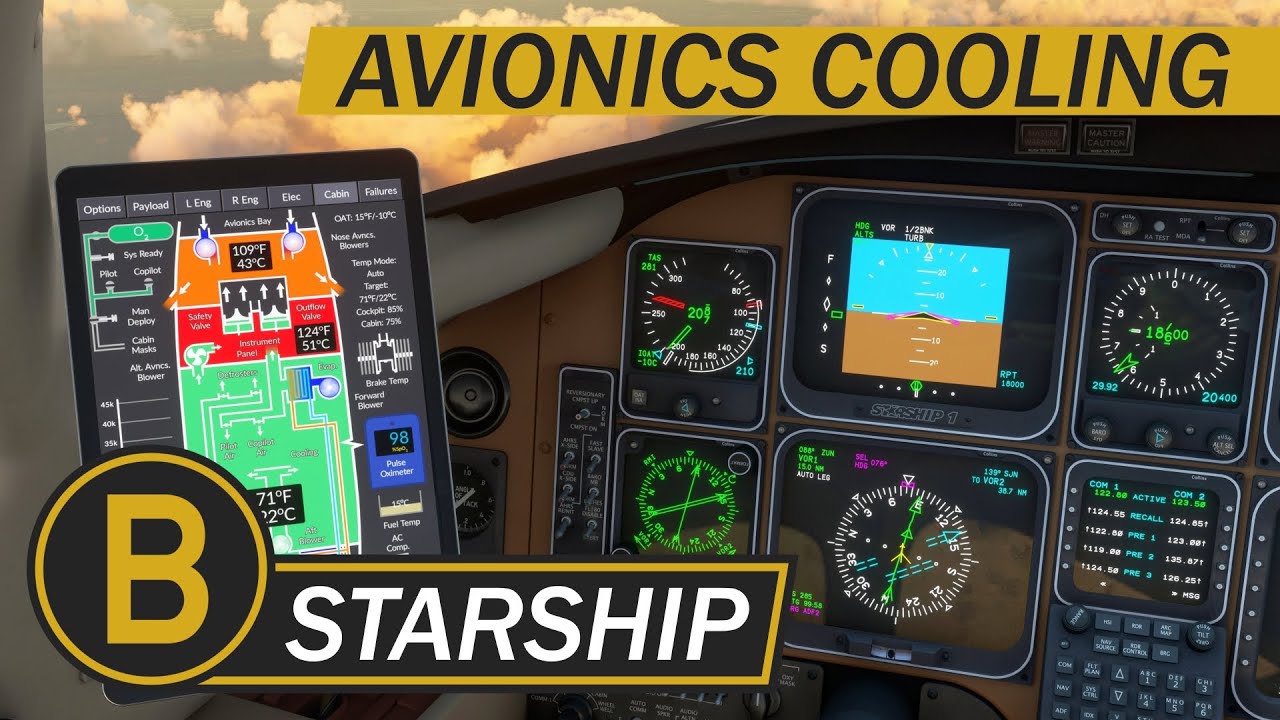 Black Square Starship MSFS — Охлаждение авионики — Just Flight