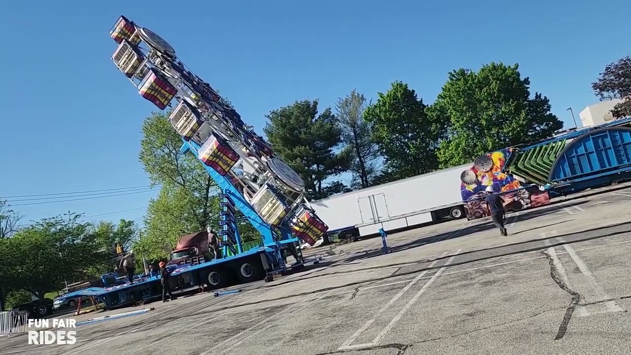 Reithoffer Show's Blue Unit setting up at Westfield Mall, Montgomery, MD for LEAD Fest 2025