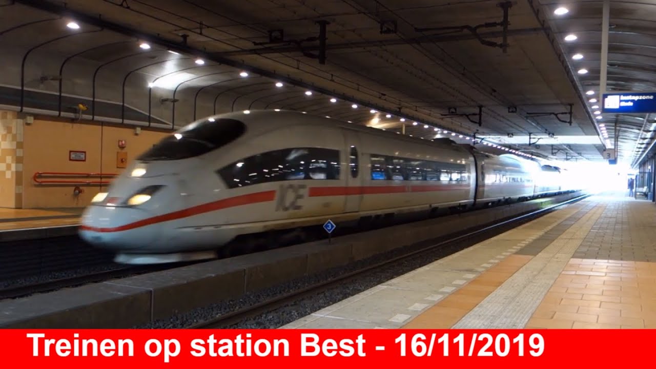 Treinen op station Best - 16 november 2019