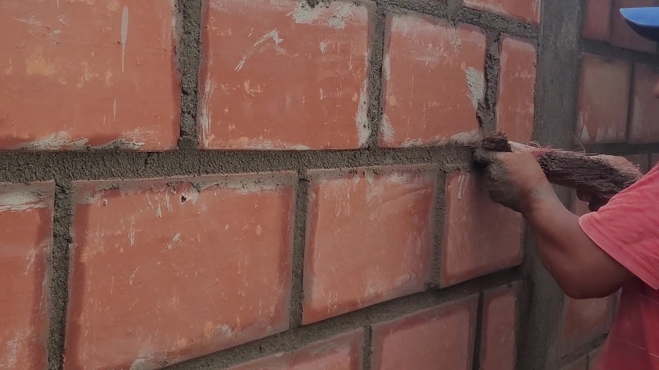 Técnica diferente para poner ladrillo visto