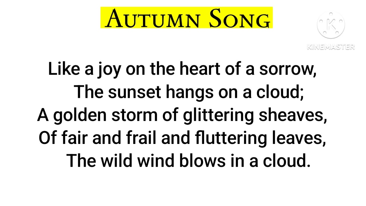 Autumn song poem by Sarojini Naidu in Hindi