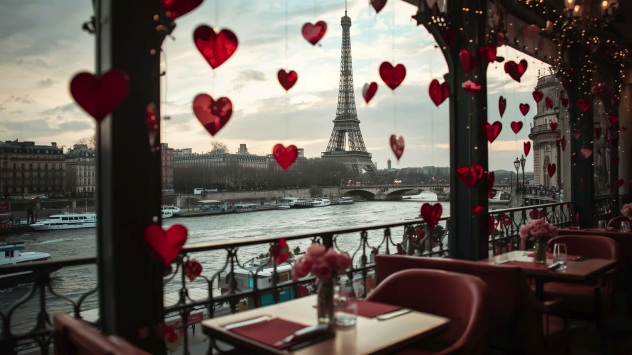 Relaxing with Soundscapes | Paris Cafe on Valentine's Day