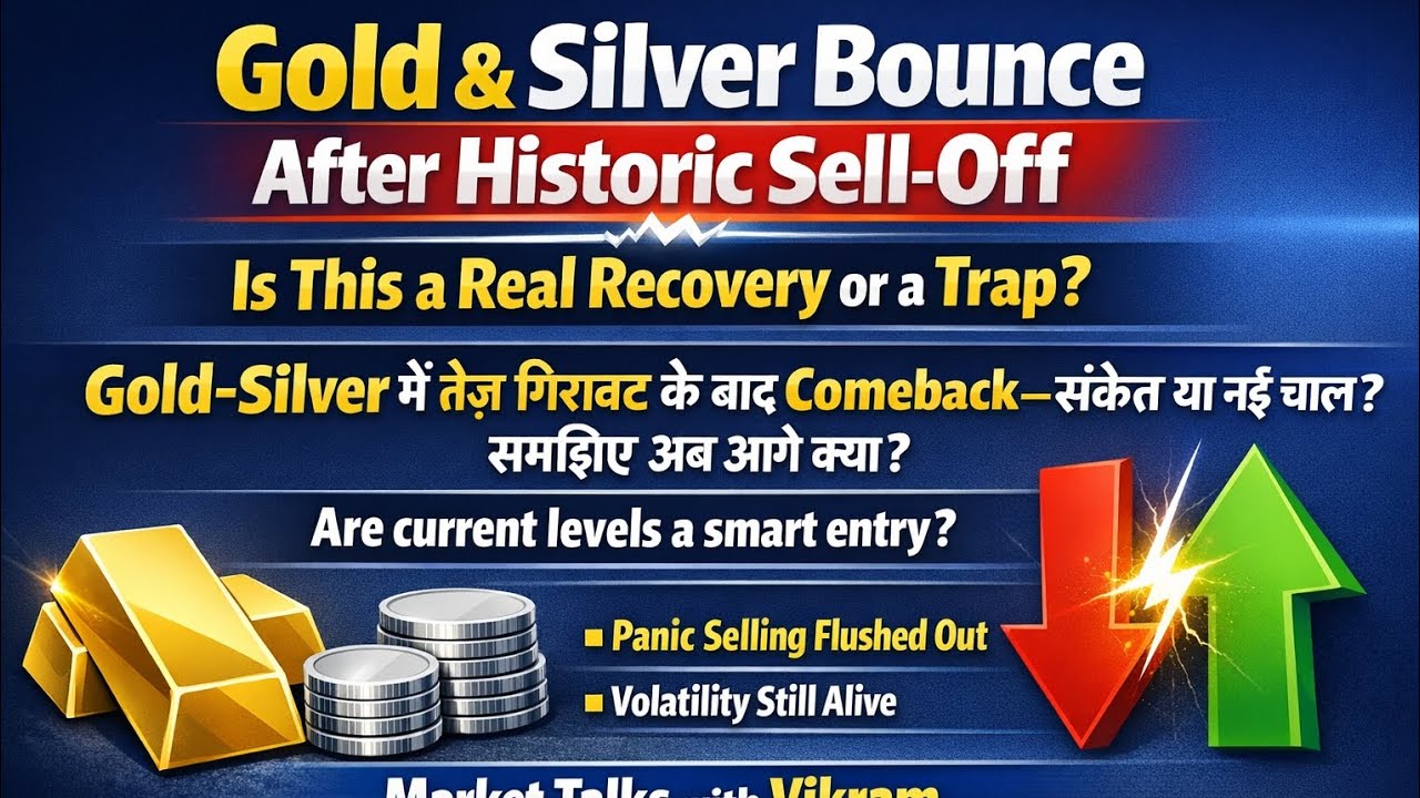 Gold-Silver Crash ke baad rebound: Panic ya Smart Money? Dollar, Margin aur Global cues ka sach