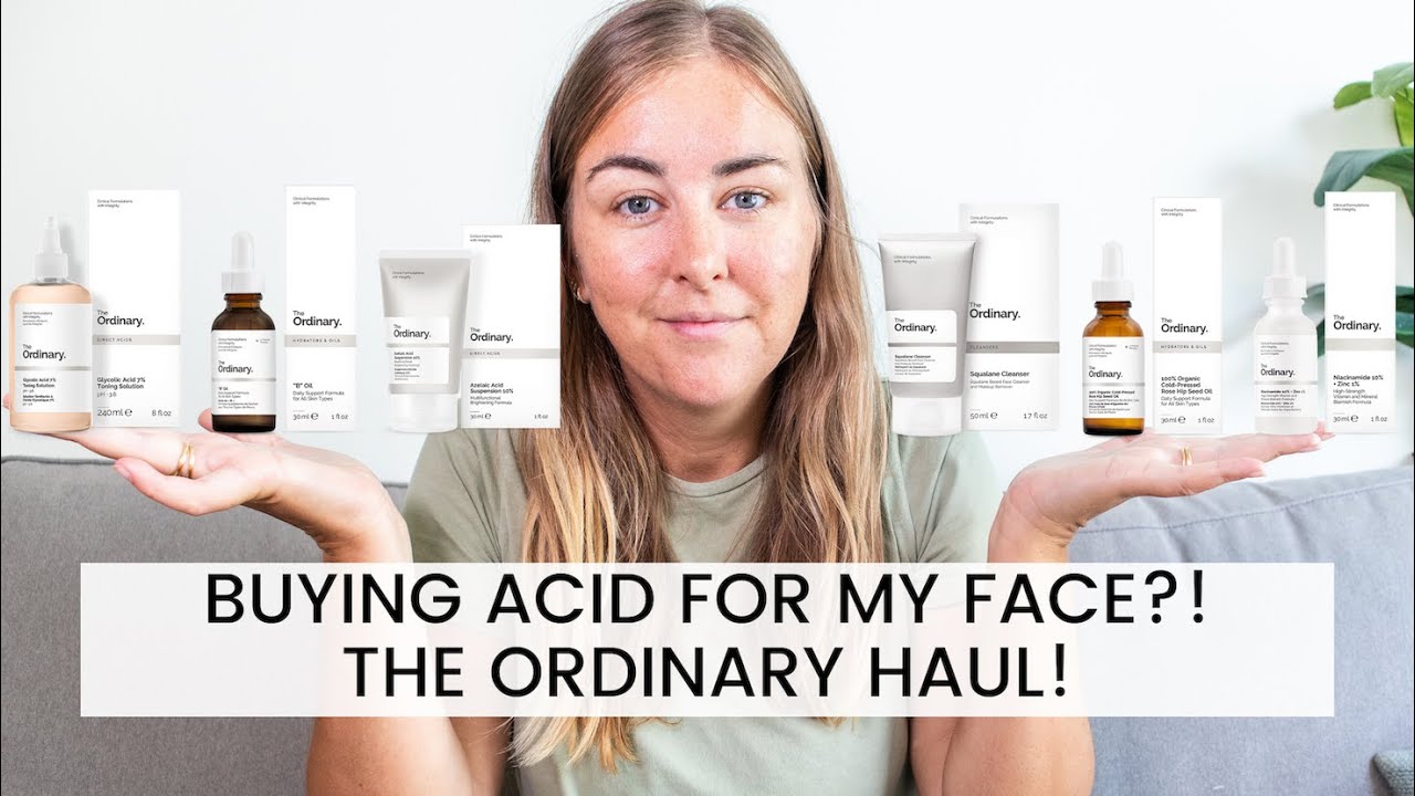 BUYING ACID FOR MY FACE?! The Ordinary Haul. What I got from The Ordinary. Acids, Oils, Cleaner etc