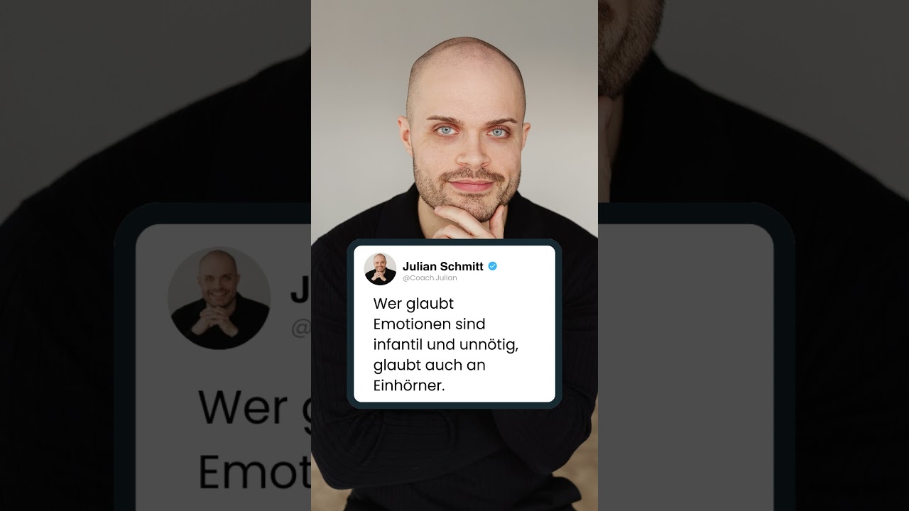 Wer glaubt Emotionen sind infantil und unnötig, glaubt auch an Einhörner.