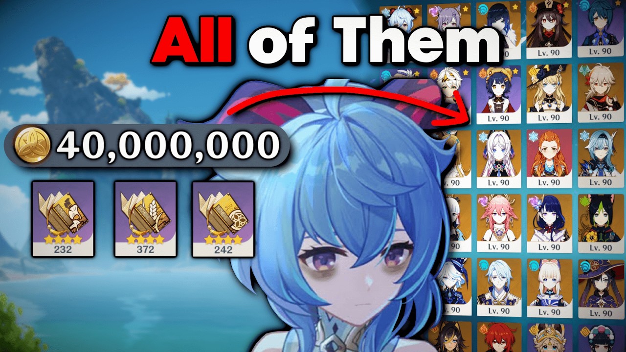 I Spent 40 MILLION Mora Building EVERY SINGLE Liyue Character in Genshin