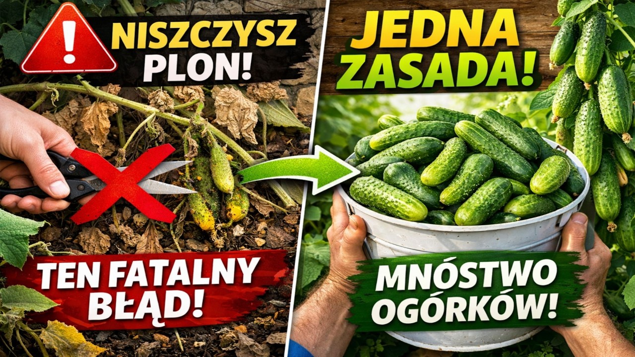 Wystarczy JEDNA ZASADA, a ogórki obrodzą jak nigdy! 99% ogrodników niszczy swój plon popełniając TY