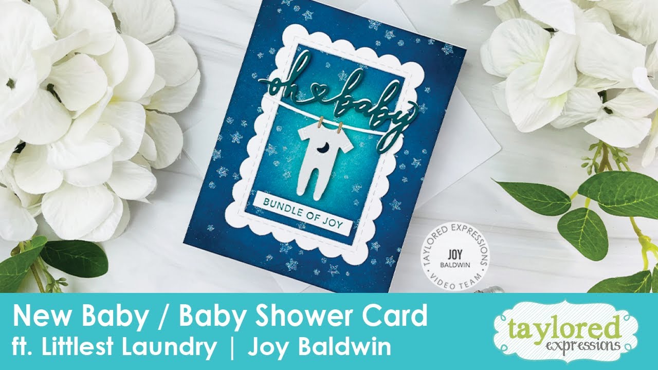 New Baby Card | Littlest Laundry | Taylored Expressions