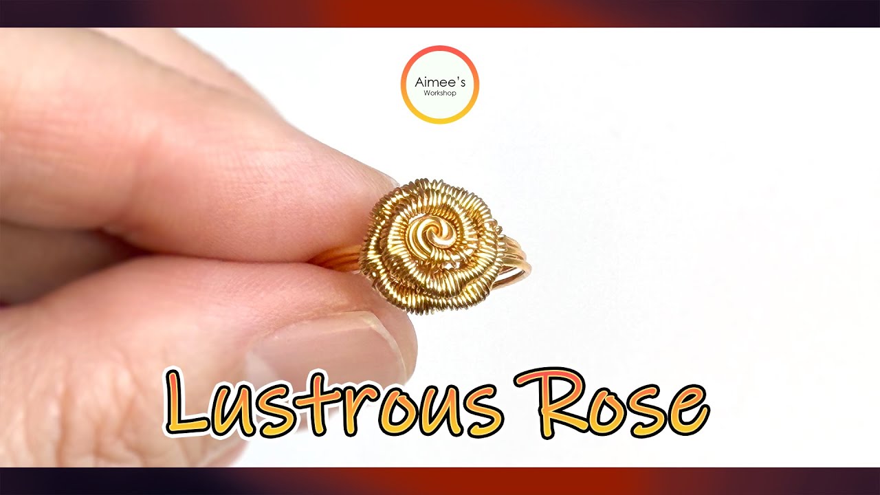 ✨ DIY Elegant Lustrous Rose Wire Ring | 20-Min Glamorous Flower Ring Tutorial for Beginners【绕线新手必看】