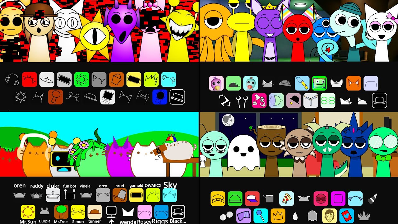 Sprunki Incredibox: Sprunkify / Garten Of Banban Reskin / Meow Pusshen / Sprunki Boring😯 Compilation
