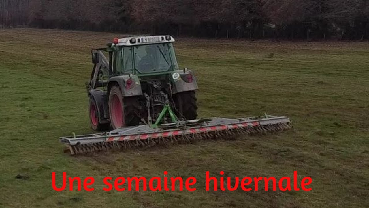 Une semaine assez hivernale(rentrée des vaches en bâtiment ...)