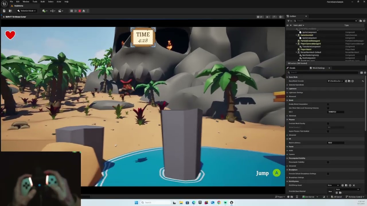 Windows DualSense Unreal | Parrot Game - Haptic Feedback & Visuals [Tech Demo]