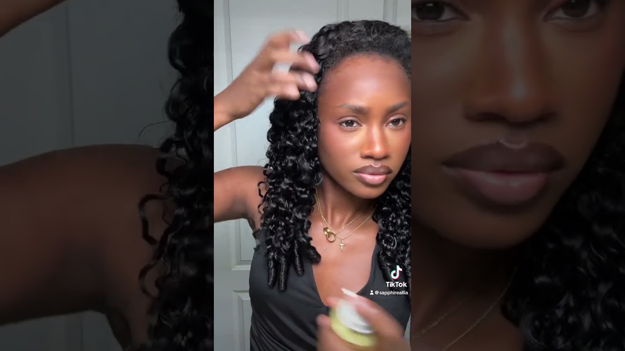 The easiest way to blend your leave out with any wig 😎Hair: Burmese Curly 24"