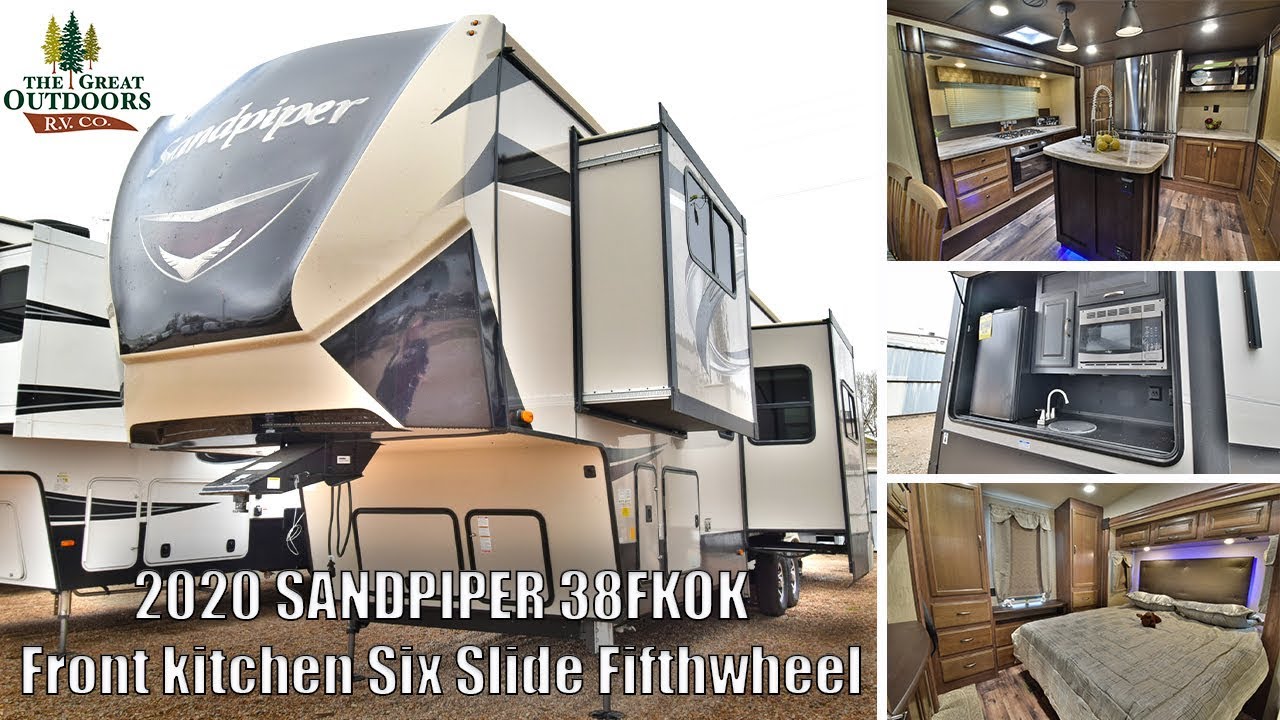 New 2020 FOREST RIVER SANDPIPER 38FKOK Front & Exterior Kitchen RV Camper Dealer Colorado