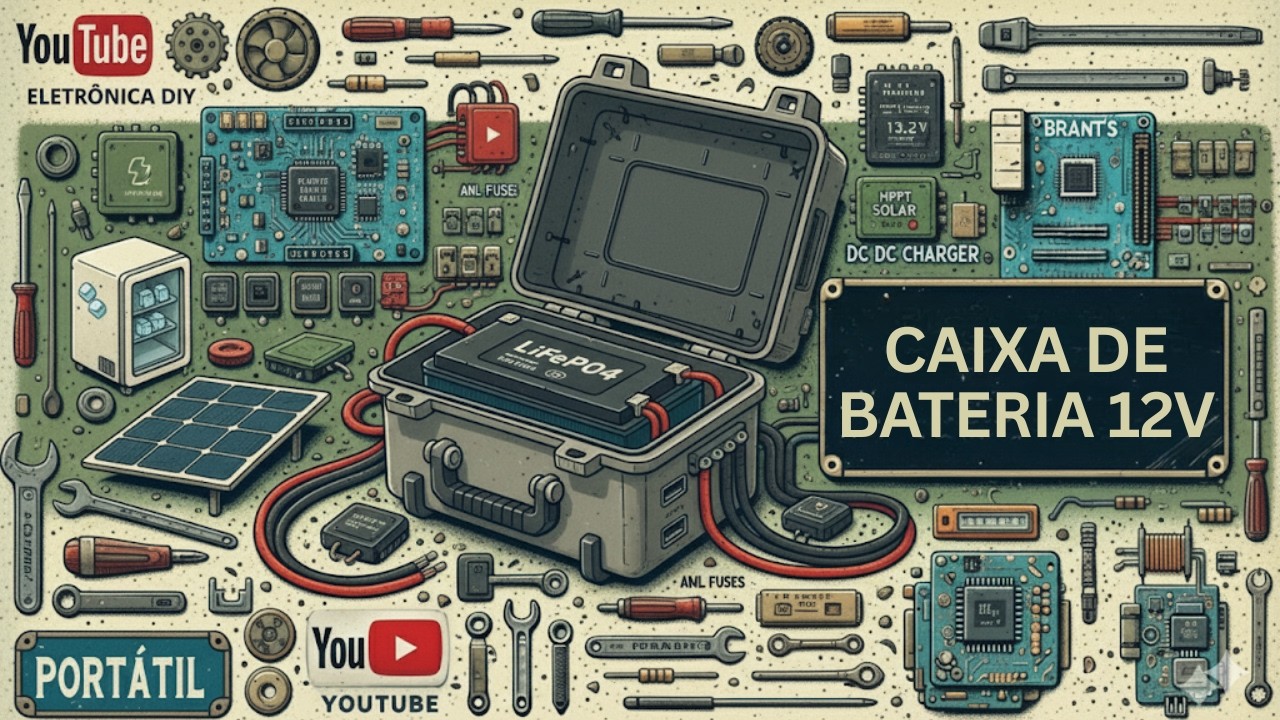 Power Station Caseira 12V, passo a passo para carro e motorhome