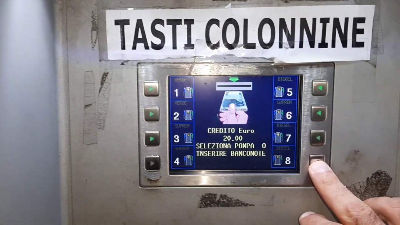 Come fare rifornimento al Self service