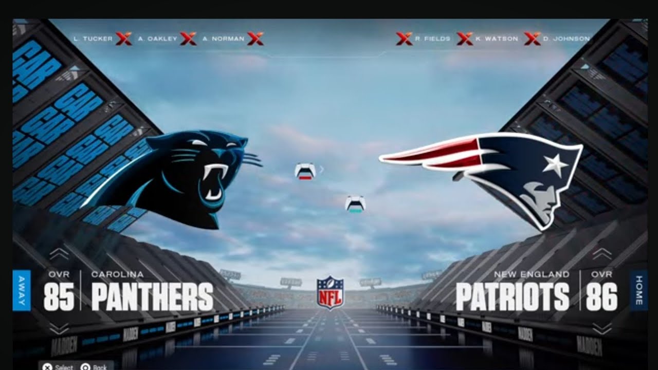 NFL Week 4 Carolina Panthers 0-3 vs New England Patriots 0-3