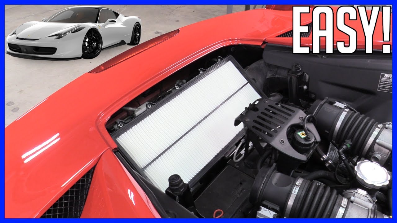 How to Replace Engine Air Filter Ferrari 458 2009-2015 | EASY!