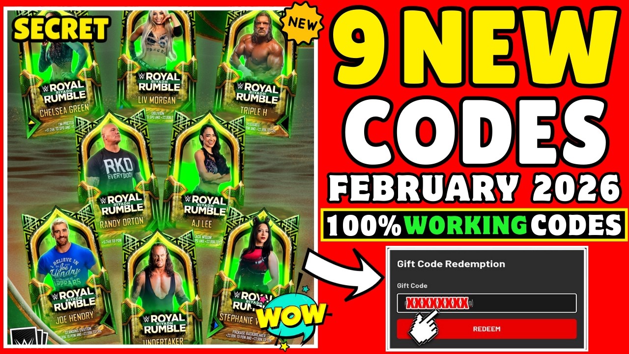 ⚠️UPDATE NEW⚠️WWE SUPERCARD QR CODES & REDEEM CODES 2026 | WWE SuperCard Locker Codes