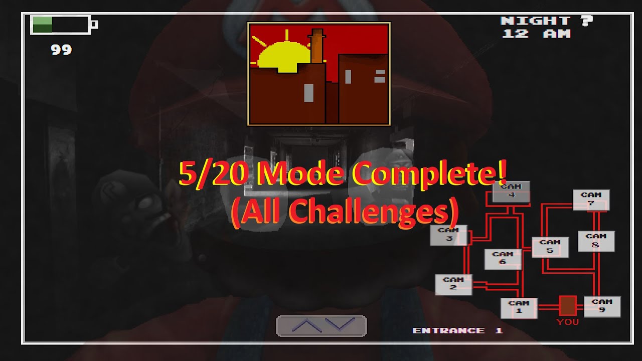 Five Nights at Wario's: But Better! - I beat 5/20 Mode All Challenges! (Infernal Factory)