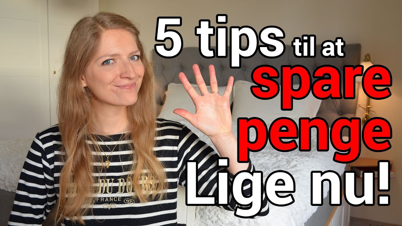 5 tips til at SPARE PENGE
