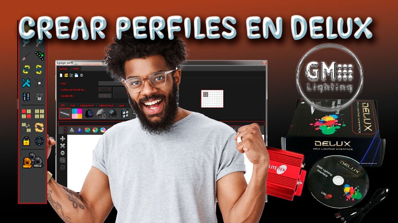 LiteTek, como hacer perfiles o fixture en Sofware Delux #GMLighting