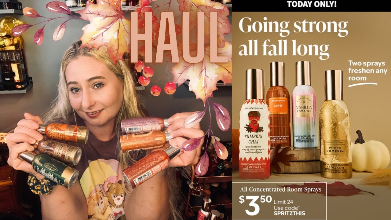 BATH & BODY WORKS $3.50 ROOM SPRAY HAUL! PLUS UPDATES!! 2 New Scents with notes & no more sales?? 