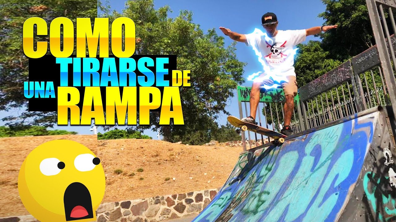 CÓMO BAJARSE de la RAMPA de SKATE |PASO a PASO| COMO TIRARSE DE UNA RAMPA