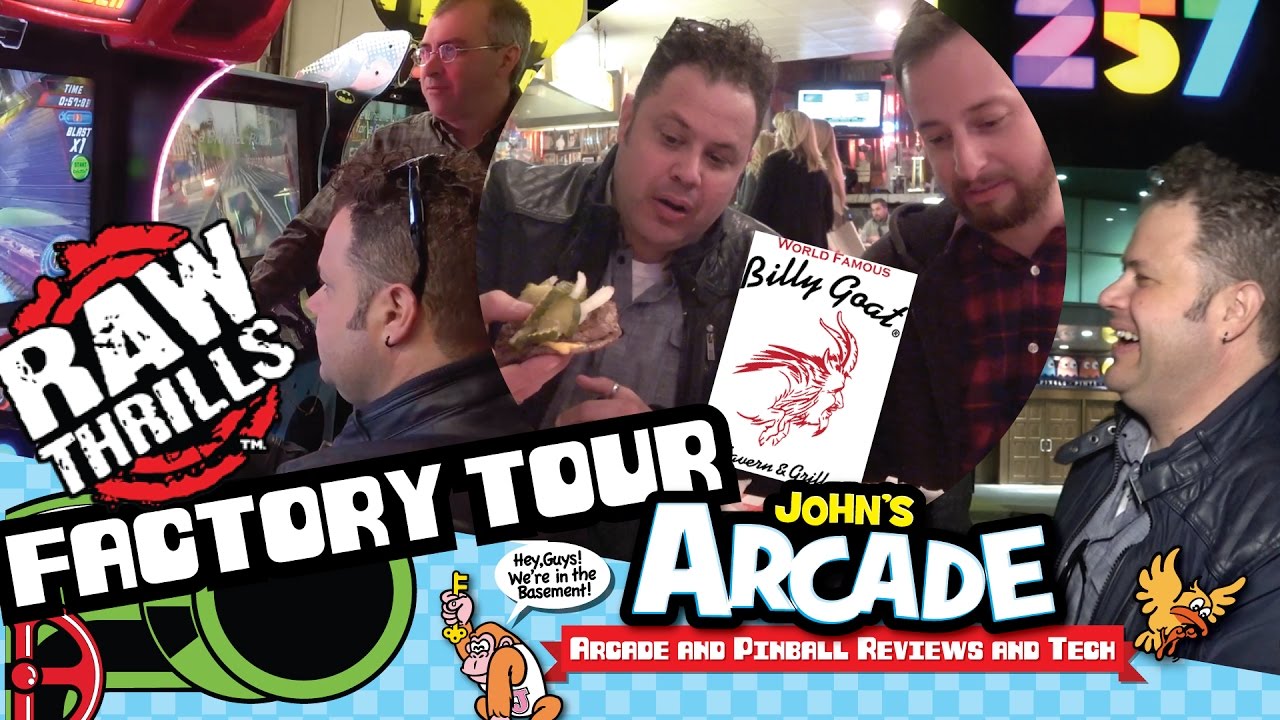 Raw Thrills Arcade Game Factory Tour, 257 Arcade Tour, and Billy Goat Tavern Review Chicago