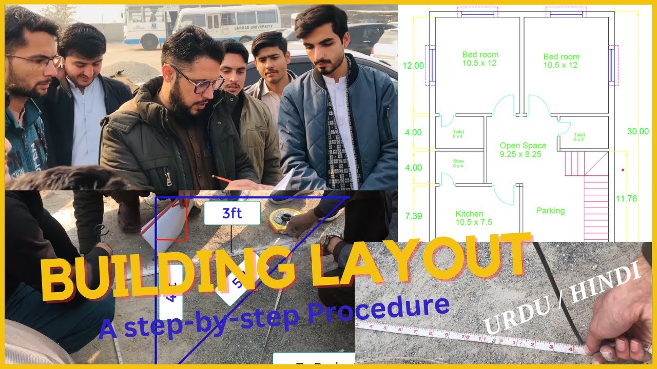 Building layout in the field: A step-by-step process
