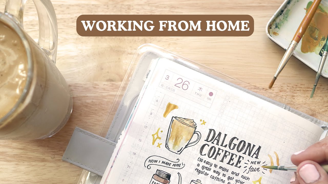 Journal with Me: Dalgona Coffee ☕and Working From Home | Abbey Sy