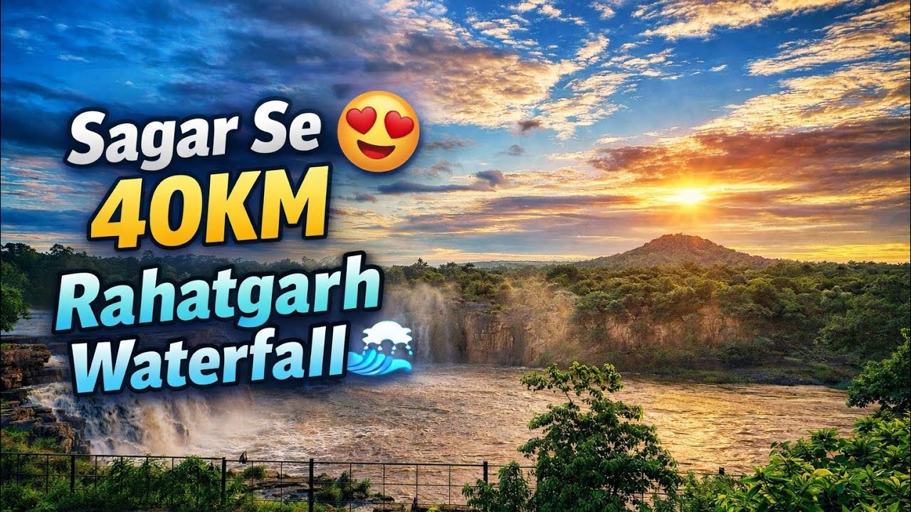 Sagar Se 40KM 😍 Rahatgarh Waterfall | Hidden Natural Beauty