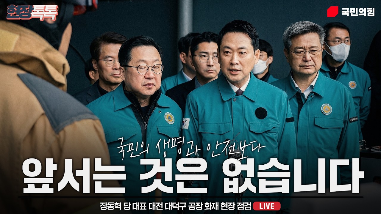 [Live] 3월 21일 장동혁 당 대표 대전 대덕구 공장 화재 현장 점검